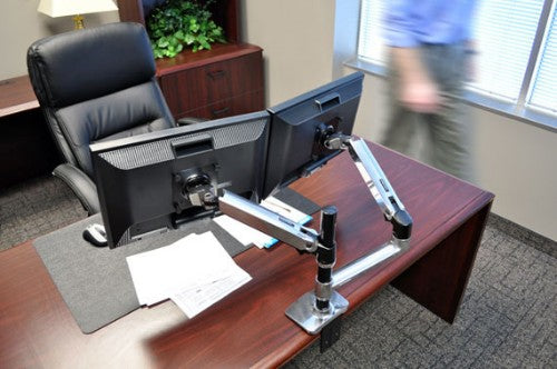 Ergotron LX Series Dual Stacking Arm 61 cm (24") Desk Silver