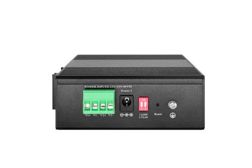 LevelOne Hilbert 5-Port Industrial Gigabit PoE Smart Lite Switch, 4 PoE Outputs, 802.3at/af PoE