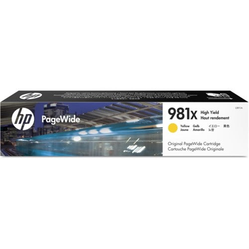 HP L0R11A/981X Ink cartridge yellow, 10K pages ISO/IEC 19798 114ml for HP PageWide E 58650/556