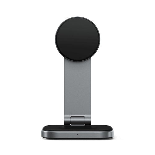 Satechi ST-Q21FM mobile device charger Headphones, Smartphone Grey USB Wireless charging Indoor