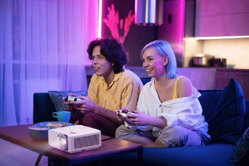 Optoma UHZ66 Short throw projector 4000 ANSI lumens DLP UHD 4K (3840x2160) 3D White