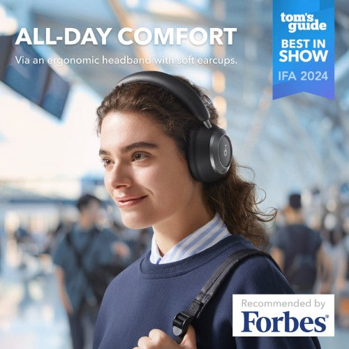 Soundcore Space One Pro Headset Wireless Head-band Calls/Music Bluetooth Black