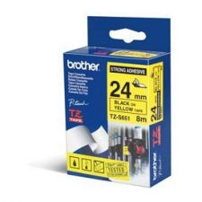 Brother TZE-S651 DirectLabel black on yellow extra strong Laminat 24mm x 8m for Brother P-Touch TZ 3.5-24mm/HSE/36mm/6-24mm/6-36mm
