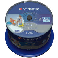 Verbatim 43812 blank Blu-Ray disc BD-R 25 GB 50 pc(s)