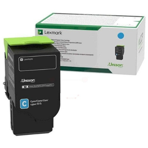 Lexmark 78C20C0 Toner-kit cyan return program, 1.4K pages for Lexmark CS 421/622/CX 522/CX 622