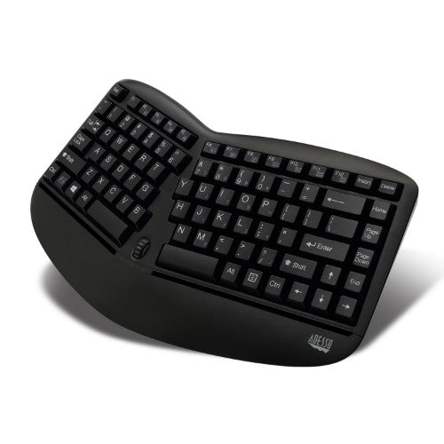 Adesso Tru-Form Media 1150 - Wireless Ergo Mini Keyboard & Mouse