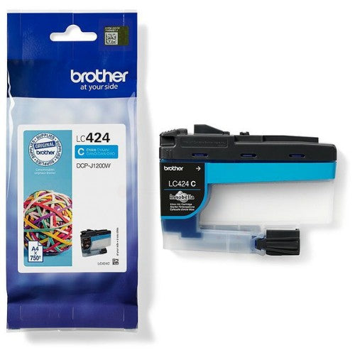 Brother LC-424C Ink cartridge cyan, 750 pages ISO/IEC 19752 for Brother DCP-J 1200