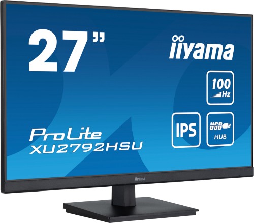 iiyama ProLite 27” IPS technology panel with USB hub and 100Hz refresh rate