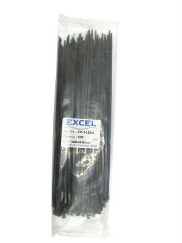 Cables Direct CT-368B cable tie Nylon Black