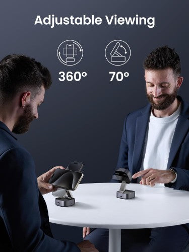 Ugreen 2-in-1 Qi2 Magnetic Foldable Charging Station (No AC Adapter)