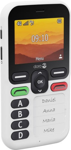 Doro Leva X10 6.1 cm (2.4") 117 g Black, White Senior phone