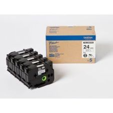 Brother HGE-251V5 DirectLabel black on white Laminat 12mm x 8m Pack=5 for P-Touch RL 700 S/ 9500 PC/ 9700 PC/ 9800 PCN