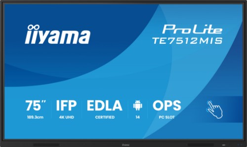 iiyama 75" Interactive 4K UHD Touchscreen elevating interactive collaboration