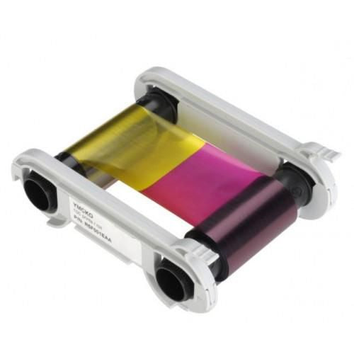 Evolis R5F008EAA Thermal-transfer ribbon Bk,C,M,Y, Transparent, 500 pages for Evolis Primacy