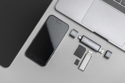 Digitus Dual card reader & hub USB-C / USB-A