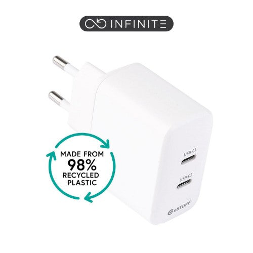 eSTUFF ES637035-BULK mobile device charger Smartphone White AC Fast charging Indoor