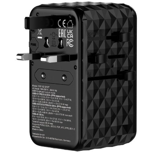 Verbatim Charge 'n' Travel Diamond 85W Retractable Cable CNT-02