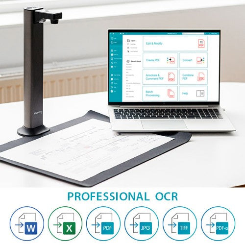 I.R.I.S. IRIScan Desk 7 Pro Overhead scanner 4912 x 3680 DPI A3 Black