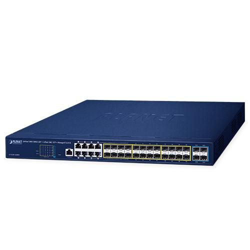 PLANET GS-5220-16S8CR network switch Managed L2+ Gigabit Ethernet (10/100/1000) 1U Blue