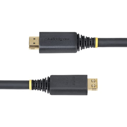 StarTech.com 15m (50ft) Active High Speed HDMI Cable with Gripping Connectors, 4K 60Hz/1440p 144Hz, HDR10/HDCP 2.2/ARC, 18Gbps, UHD HDMI Cord for TV/Monitor/Display, TPE Jacket