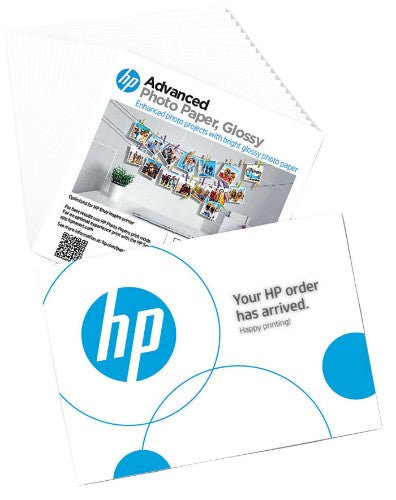 HP Advanced Photo Paper Glossy 65 lb 5 x 5 in. (127 x 127 mm) 20 sheets