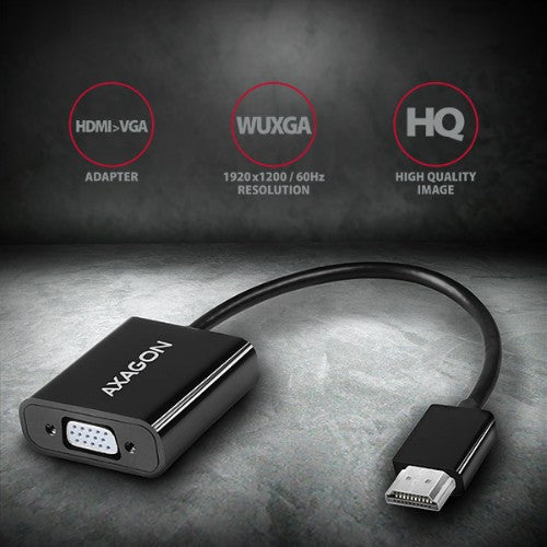 Axagon RVH-VGAN HDMI -> VGA adapter FullHD, 1920x1200, audio OUT, power IN