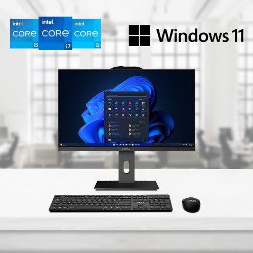 MSI Pro AP242P 14M Intel Core i7 14700 All in One PC, (16GB RAM, 512GB SSD, Windows 11PRO), 23.8 Inch IPS Screen/UHD Graphics/Type-C/USB/LAN/HDMI/DP/WiFi 6E/BT 5.3/VESA