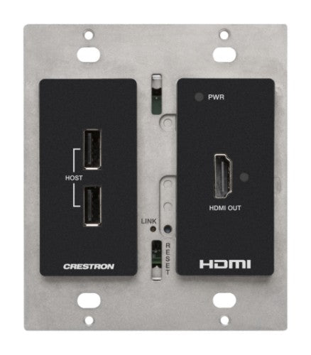 Crestron HD-RXU-4KZ-101-2G-B AV extender AV receiver Black