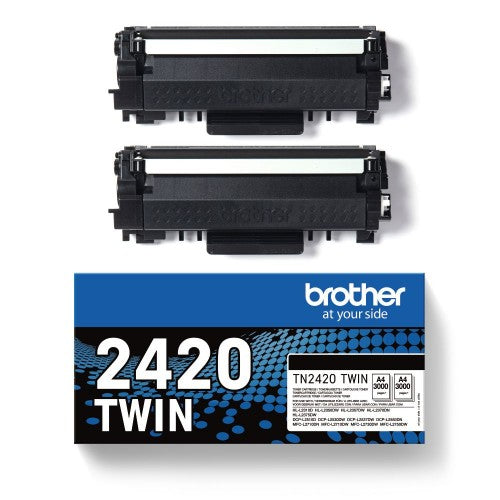 Brother TN-2420TWIN Toner-kit twin pack, 2x3K pages ISO/IEC 19752 Pack=2 for Brother HL-L 2310