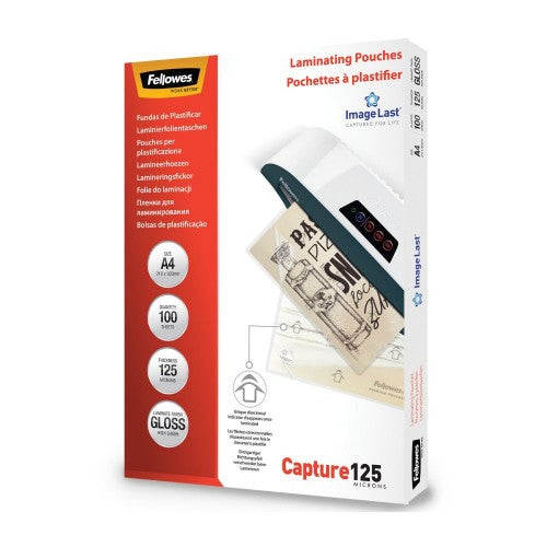 Fellowes ImageLast A4 125 Micron Laminating Pouch - 100 pack