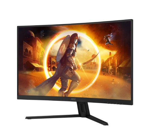 AOC G4 CQ32G4VE computer monitor 80 cm (31.5") 2560 x 1440 pixels Quad HD LCD Black, Grey