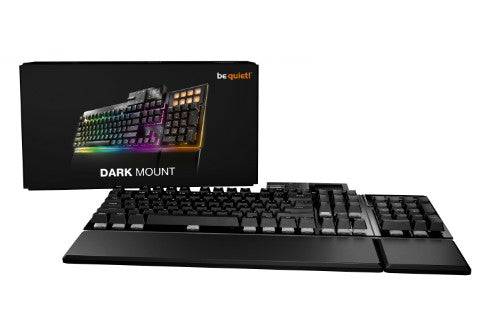 be quiet! Dark Mount Silent Tactile UK ISO keyboard Gaming USB QWERTY UK English Black