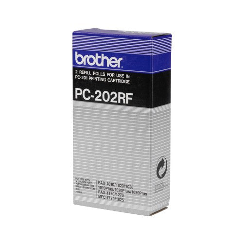 Brother PC-202RF Thermal-transfer roll, 2x420 pages Pack=2 for Brother Fax 1010