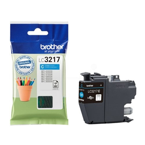 Brother LC-3217C Ink cartridge cyan, 550 pages ISO/IEC 24711 9ml for Brother MFC-J 5330