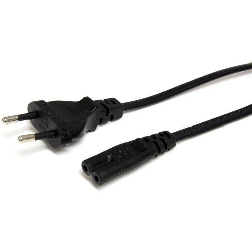 StarTech.com 1m (3ft) Laptop Power Cord, EU Plug to C7, 2.5A 250V, 18AWG, Laptop Replacement Cord, Printer Power Cable, Laptop Charger Cord, Laptop Power Brick Cord - UL Listed
