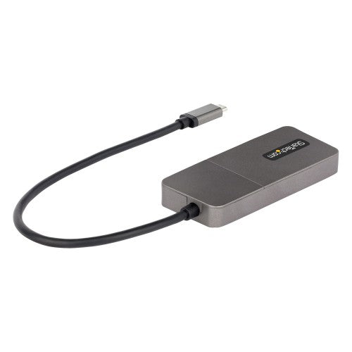 StarTech.com 3-Port USB-C Multi-Monitor Adapter, USB Type-C to 3x DisplayPort 1.4 MST Hub, Triple 4K 60Hz DP Laptop Display Extender / Splitter, HDR, Extra-Long Built-In Cable - Windows Only