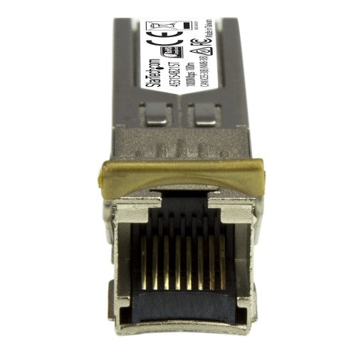StarTech.com Gigabit Copper RJ45 SFP Transceiver Module - HP 453154-B21 Compatible~HPE 453154-B21 Compatible SFP Module - 1000BASE-T - SFP to RJ45 Cat6/Cat5e - 1GE Gigabit Ethernet SFP - RJ-45 100m - HPE 6120XG, 6120G, Flex Fabric