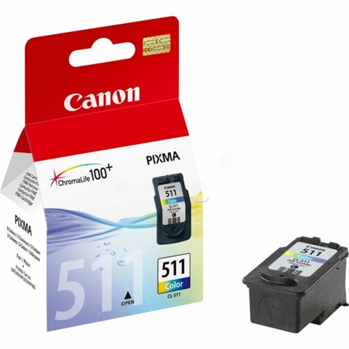 Canon 2972B001/CL-511 Printhead cartridge color, 244 pages ISO/IEC 24711 97 Photos 9ml for Canon Pixma MP 240