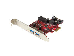 StarTech.com 4 Port PCI Express USB 3.0 Card - 2 External & 2 Internal - SATA Power - UASP Support - 2x Internal (IDC) Motherboard-Style Headers