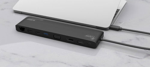 Urban Factory HUBEE MINI: USB-C DOCKING STATION MULTI DISPLAY 4K WITH POWER DELIVERY 100W