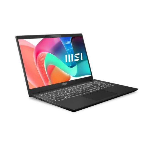 MSI Modern 15 H C2RMG-281UK Intel Core 7 240H Laptop 39.6 cm (15.6") Full HD 16 GB DDR4-SDRAM 512 GB SSD Wi-Fi 6E (802.11ax) Windows 11 Home Black