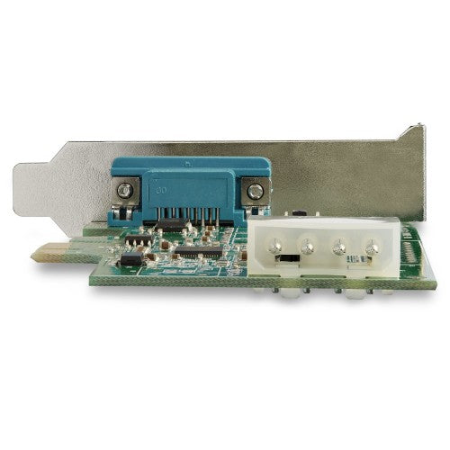 StarTech.com 4-port PCI Express RS232 Serial Adapter Card - PCIe RS232 Serial Host Controller Card - PCIe to Serial DB9 Card - 16950 UART - Expansion Card - Windows/Linux