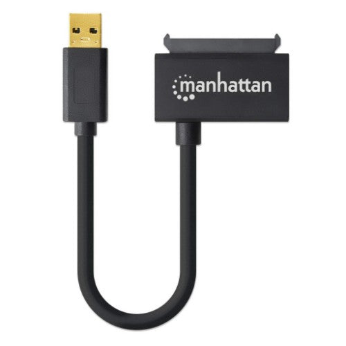 Manhattan USB-A to SATA 2.5" Adapter Cable, 42cm, Male to Male, 5 Gbps (USB 3.2 Gen1 aka USB 3.0), Supports 48-bit LBA, SuperSpeed USB, Three Year Warranty