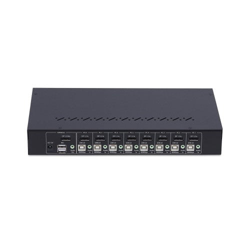 StarTech.com 8-Port DisplayPort KVM Switch with 1U Rack Mount Kit, 4K 60Hz DP 1.2, Push-Button & Hotkey Switching, 4-Port USB Hub, OS Independent, TAA Compliant