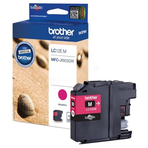 Brother LC-12EM Ink cartridge magenta, 1.2K pages ISO/IEC 24711 for Brother MFC-J 6925