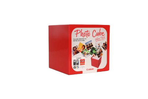 Canon 5225B012/PG-540+CL-541 Printhead cartridge multi pack black / color Cube + Photopaper PP-201 13x13cm 40 sheet 180pg+180pg Pack=2 for Canon Pixma MG 2150/MX 370