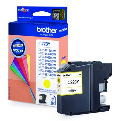 Brother LC-223Y Ink cartridge yellow, 550 pages ISO/IEC 24711 5.9ml for Brother DCP-J 562/MFC-J 4420/MFC-J 5320