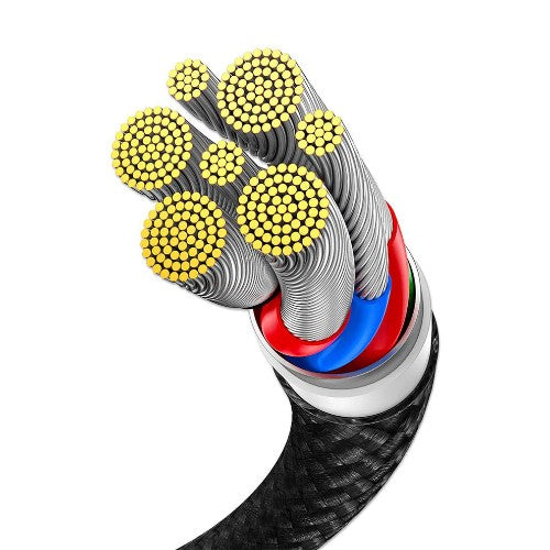 Manhattan Dual USB-C to USB-C Charging Cable, 100W, 2m, Male to Two Males, Smart Power Splitter Cable, Charges Two Devices from One USB-C PD Port, Delivers up to 100W for single charging and up to 70W + 28W for dual charging, Braided Jacket, Aluminum Boot