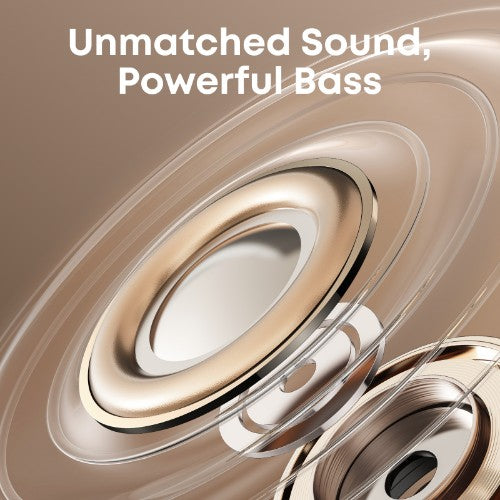 Soundcore Aeroclip Headset True Wireless Stereo (TWS) Open-ear Calls/Music/Sport/Everyday Bluetooth Champagne, White