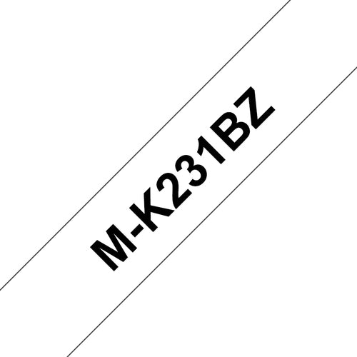 Brother MK-231BZ DirectLabel black on white 12mm x 8m for Brother P-Touch M 9-12mm